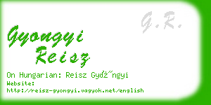 gyongyi reisz business card